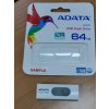 ADATA Flash Disk 64GB UV220, USB 2.0 Dash Drive, bílá/šedá