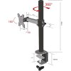 TB Monitor mount single arm TB-MO1 10-27", 10 kg VESA 100x100