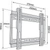 TB TV wall mount TB-250 up to 42", 40kg max VESA 200x200