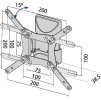 TB TV wall mount TB-152 up to 42", 20kg max VESA 200x200