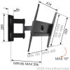 Vogel's MA3040 - TV rameno 3 klouby S