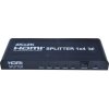 PremiumCord HDMI splitter 1-4 porty, kovové pouzdro, 4K, FULL HD, 3D