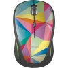 TRUST Myš Yvi Wireless Mouse USB, geometrics