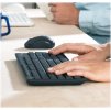Logitech Silent Wireless Combo MK295, bezdrátová klávesnice + myš, 2.4 GHz, CZ/SK, Graphite