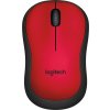 Logitech Wireless Mouse M220 Silent, red