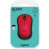 Logitech Wireless Mouse M220 Silent, red