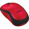 Logitech Wireless Mouse M220 Silent, red