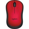 Logitech Wireless Mouse M220 Silent, red