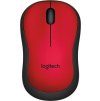 Logitech Wireless Mouse M220 Silent, red