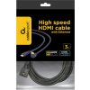 GEMBIRD Kabel HDMI - HDMI 3m, 90° konektor (v1.4, M/M, zlacené kontakty, úhlový, stíněný)