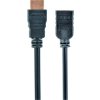 GEMBIRD Kabel HDMI-HDMI 3m, 1.4, M/F stíněný, zlacené kontakty, prodlužovací, černý