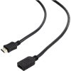 GEMBIRD Kabel HDMI-HDMI 3m, 1.4, M/F stíněný, zlacené kontakty, prodlužovací, černý