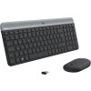 Logitech MK470 Slim Combo bezdrôtová sada klávesnice a myši, US, Graphite