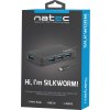 NATEC NHU-1343 Natec Hub USB 3.0 Moth 4-ports, Black, USB-C