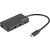 NATEC NHU-1343 Natec Hub USB 3.0 Moth 4-ports, Black, USB-C