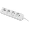 LANBERG PS0-04E-0150-W Lanberg 1.5M White 4X 230V Lanter EXTENSION PL. CABLE FROM FULL COPPER