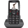 EVOLVEO EasyPhone, mobilní telefon pro seniory s nabíjecím stojánkem (černá barva)