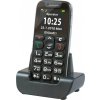 EVOLVEO EasyPhone, mobilní telefon pro seniory s nabíjecím stojánkem (černá barva)