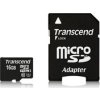 TRANSCEND MicroSDHC karta 16GB Premium, Class 10 UHS-I 300x + adaptér