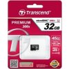 TRANSCEND MicroSDHC karta 32GB Premium, Class 10 UHS-I 300x, bez adaptéru