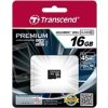 TRANSCEND MicroSDHC karta 16GB Premium, Class 10 UHS-I 300x, bez adaptéru