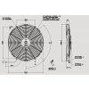 Ventilátor SPAL 12V VA13-AP9/C-35A (330 mm)