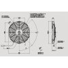 Ventilátor SPAL 12V VA11-AP7/C-57A (255 mm)