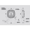 Ventilátor SPAL 24V VA22-BP11/C-50A (167 mm)