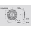 Ventilátor SPAL 12V VA07-AP12/C-58A  (225 mm)