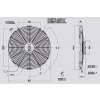 Ventilátor SPAL 12V VA18-AP51/C-41A (385 mm)