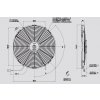 Ventilátor SPAL 12V VA18-AP10/C-41A (385 mm)