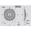 Ventilátor SPAL 24V VA10-BP50/C-61A  (305 mm)