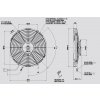 Ventilátor SPAL 12V VA09-AP50/C-27S (280mm)