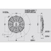 Ventilátor SPAL 12V VA11-AP8/C-29A (255 mm)