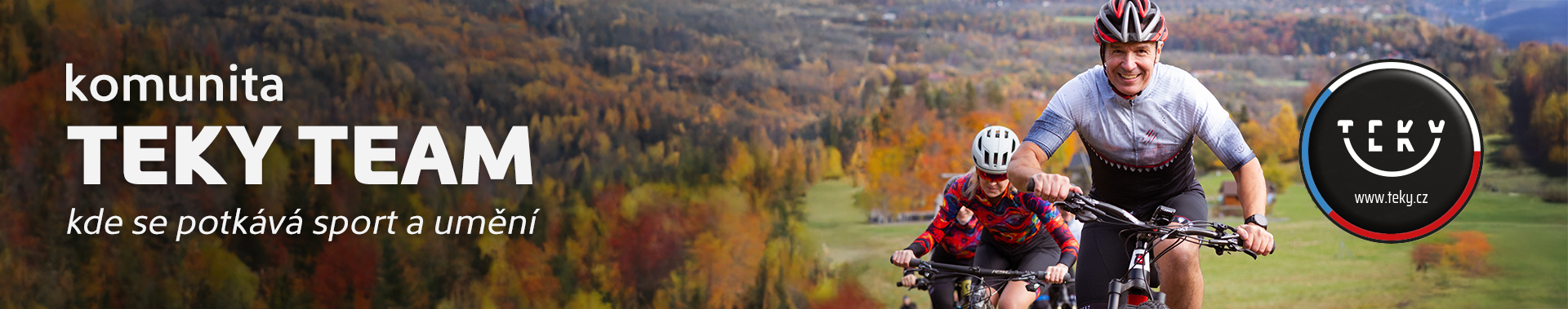 Cyklista žralok a cyklistka uhni, jedu!