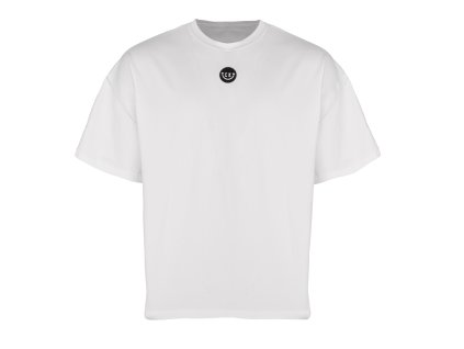 volnočasové tričko TEKY - baggy oversize BÍLÉ