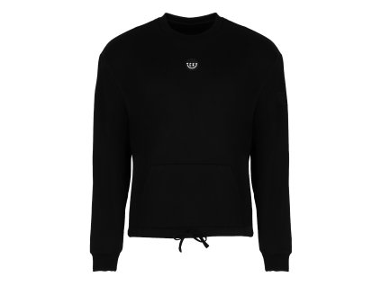 volnočasová mikina TEKY - baggy oversize ČERNÁ - UNISEX