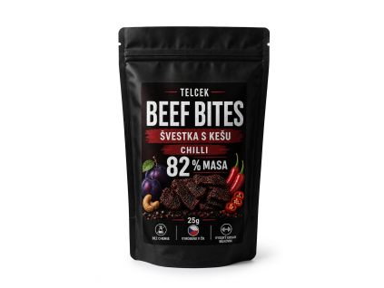 Beef bites - švestka s kešu chilli
