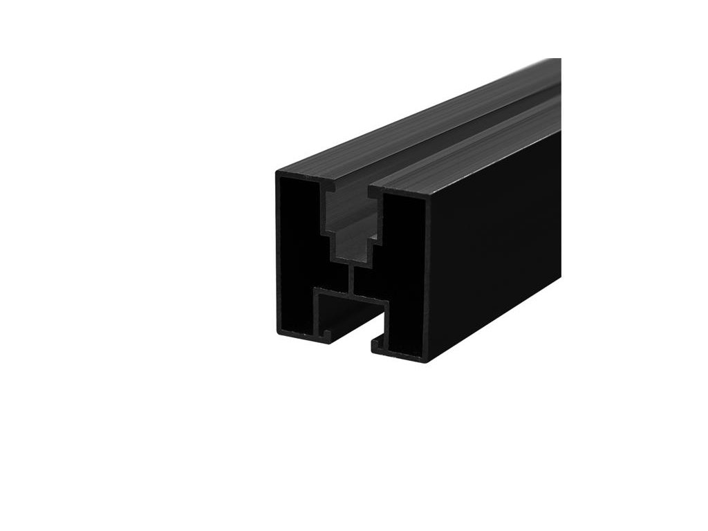 Hliníkový montážní H profil 40x40mm 2,40 m černý