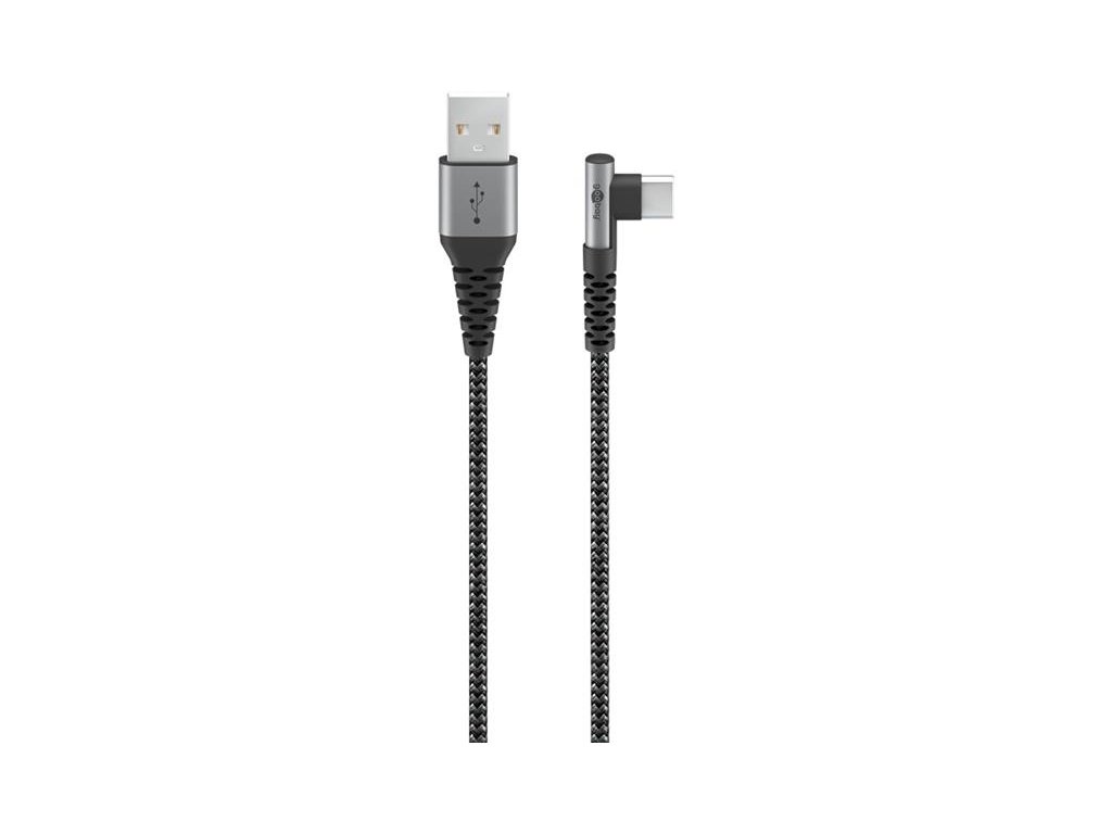 Kabel GOOBAY 64655 USB/USB-C 0,5m Space Grey/Silver