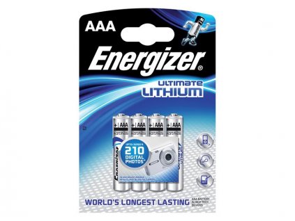 Baterie lithiová AAA R03 1,5V ENERGIZER Ultimate 4ks / blistr