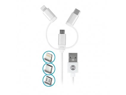Kabel FOREVER USB 3v1 1m White