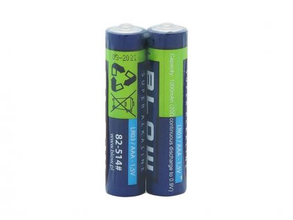 Baterie AAA (LR03) alkalická BLOW Super Alkaline 2ks / shrink