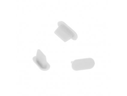 Záslepka pro konektor Lightning 10ks White