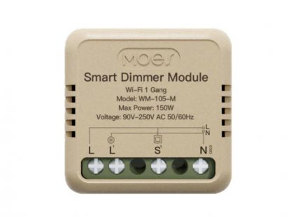 Smart ovladač osvětlení MOES Switch Module MS-105M WiFi Tuya