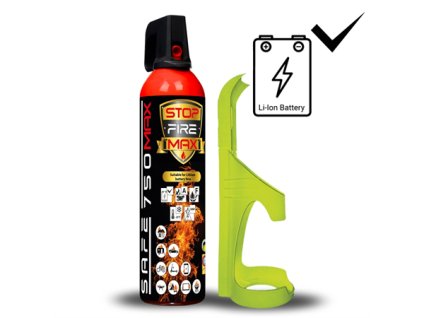 Hasicí sprej SAFE MAX 750ml  pěnový + držák 75F