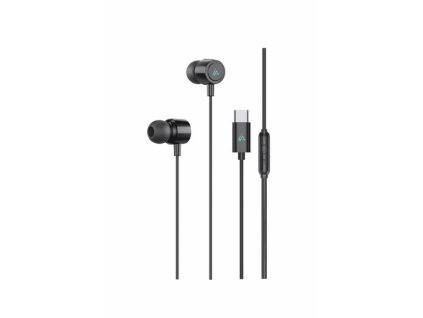 Sluchátka iPEAX 90010135 USB-C Black