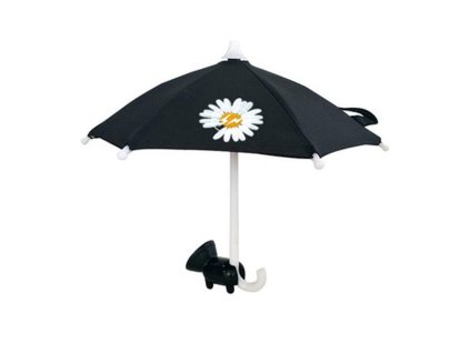 Deštník pro telefon s přísavkou Kytička Black