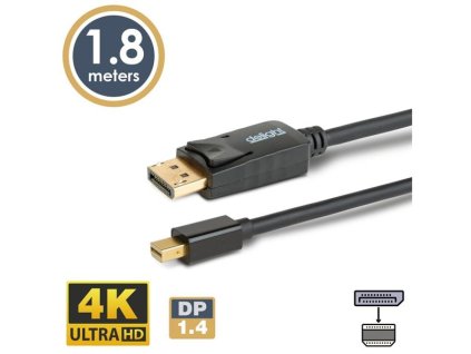 Kabel DELIGHT 20336B Mini DisplayPort 1,8m 4K