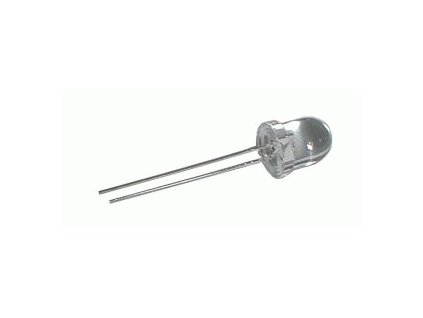 LED  8mm  modrá  3000mcd/20° čirá